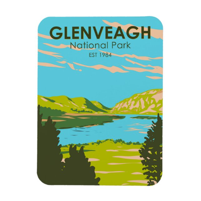Ímã Glenveagh National Park Ireland Lough Veagh Viagem (Vertical)