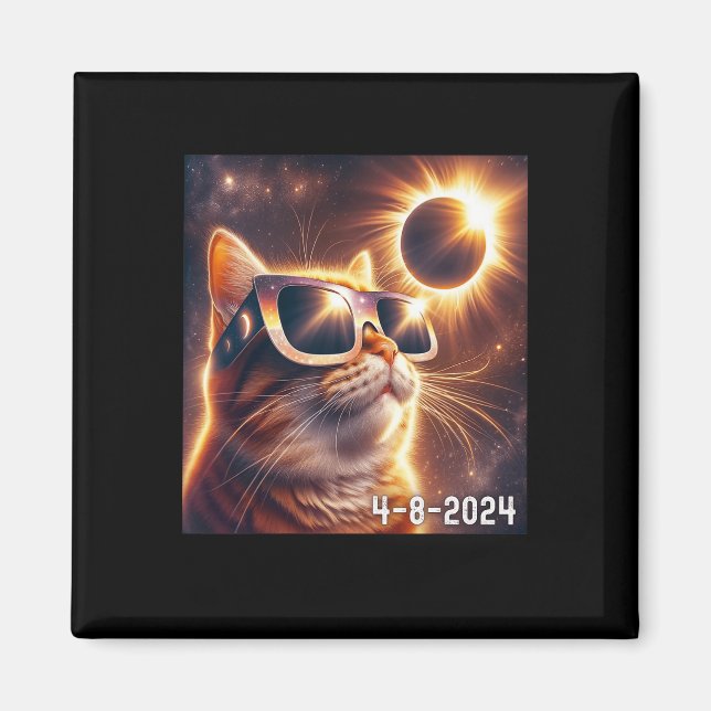 Imã Gles de Visto Solar 2024 Eclipse (Frente)