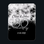 Ímã Glitor de aniversário de casamento da 30 cinza de<br><div class="desc">Design</div>