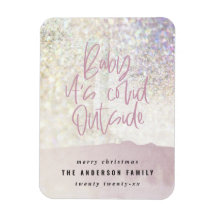 glitter classy baby está escondido fora do natal