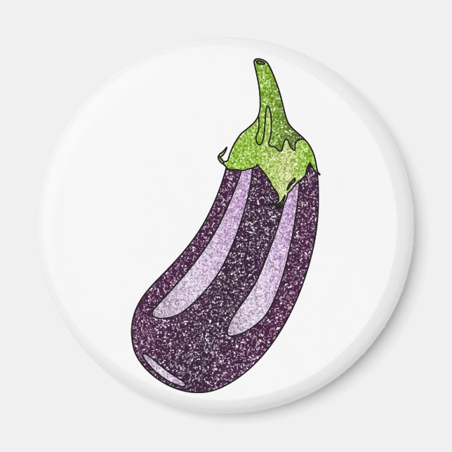 Imã Glitter EggPlant (Frente)