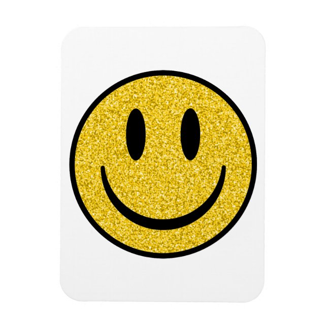 Ímã Glitter Smile Face (Vertical)