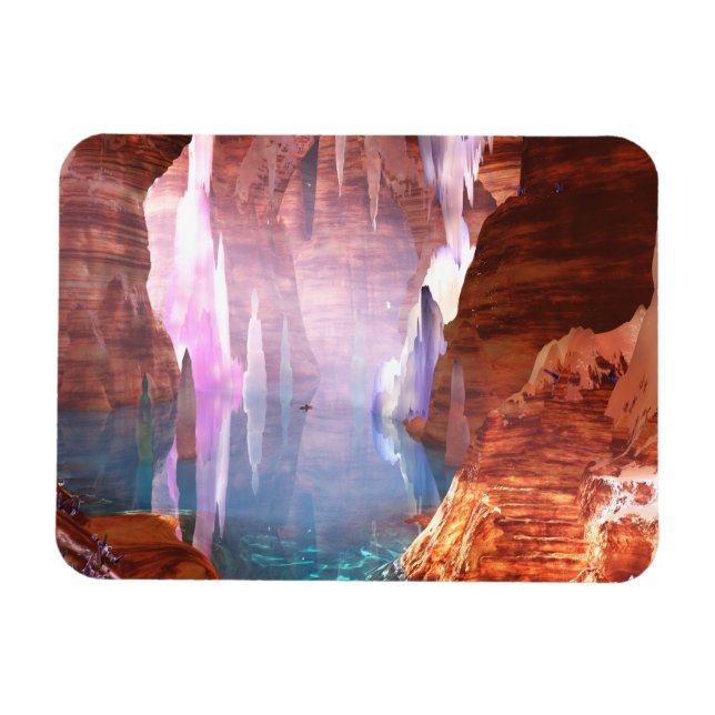 Ímã Glittering Caverna Magneta Flexível (Horizontal)