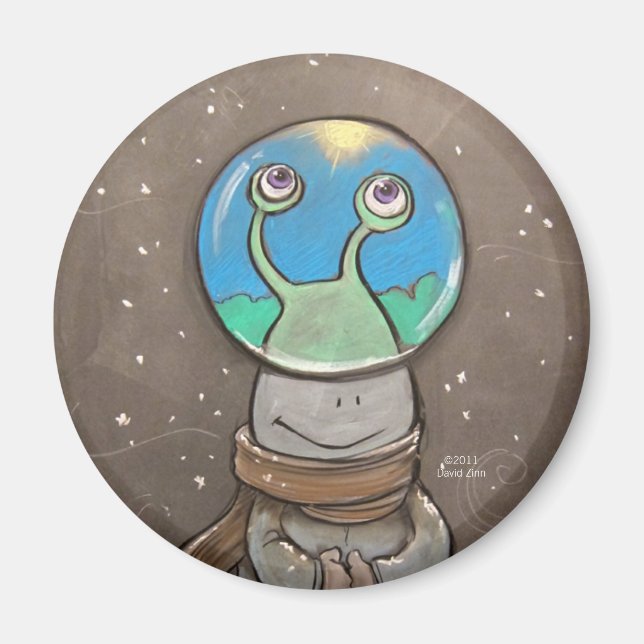 Imã globo anti-neve de sluggo (Frente)