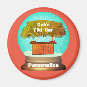 Imã Globo da neve do bar de Tiki