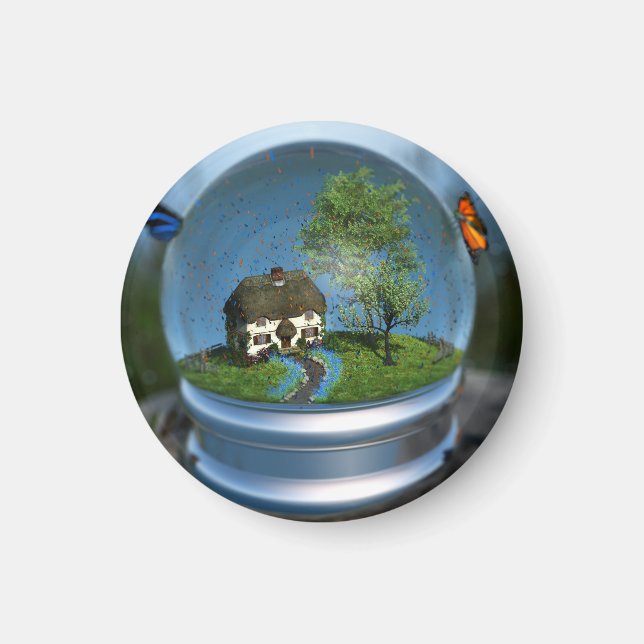 Imã Globo de Borboleta (Frente)