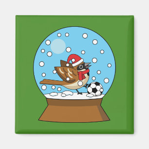 Imã Globo de Neve com Jogador de Esparto Bonito