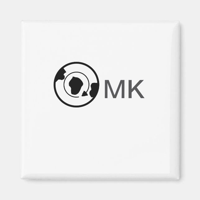 Imã Globo negro adiciona nome monograma detalhes viage (Frente)