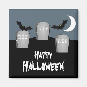 Imã Gloomy Graveyard Halloween Magnet