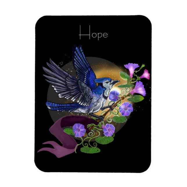 Ímã Glória da Manhã BlueJay (Vertical)