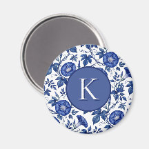 Glórias Matutinas Azul Cobalto Branco Estilo Delft