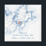 Imã Gloucester Massachusetts Map Weding Favor<br><div class="desc">Encomendamento rápido e fácil! Estes magnatas do MÃE, Gloucester, são perfeitos para receber seus convidados fora da cidade com guloseimas de boas-vindas, ou personalizá-los para sua festa de casamento. Quer você esteja casando em Cruiseport Goucester, Beauport Hotel, The Elks Bass Rocks ou no Museu do Castelo de Hammond, este Gloucester,...</div>