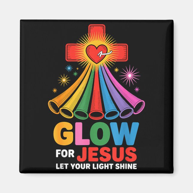 Imã Glow For Jesus Christian Faith  (Frente)