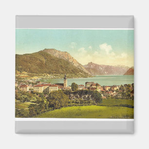 Imã Gmunden, visto do Calvarienberg, Austri superior