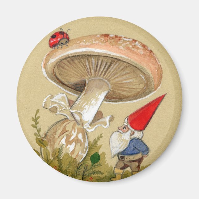Imã Gnome encontra Ladybug e Mushroom (Frente)