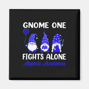Imã Gnome One luta sozinho Blue Ribbon Alopecia Awaren