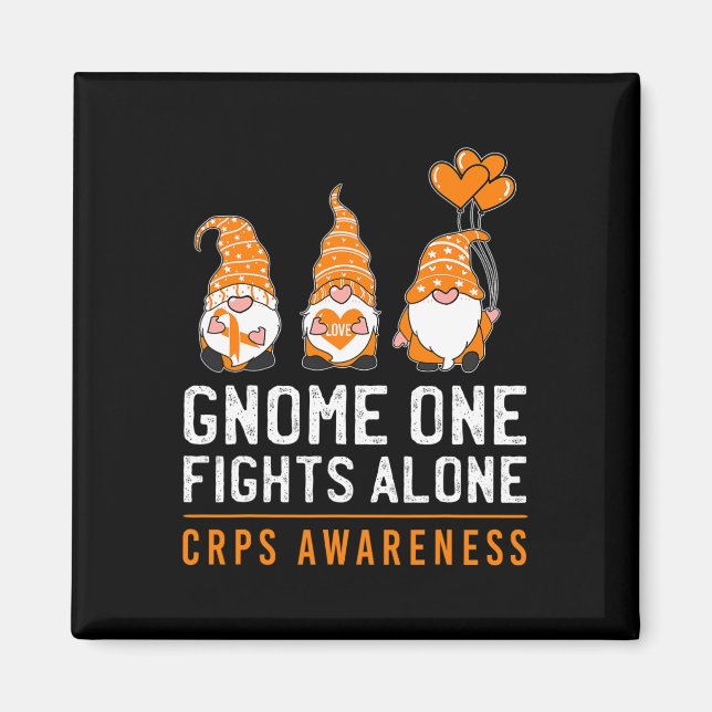 Imã Gnome One luta sozinho RSD CRPS consciência Laranj (Frente)