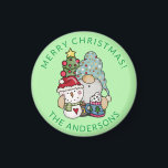 Imã Gnome Snowman Christmas<br><div class="desc">Gnome Snowman, um magnata da festa de Natal para uma festa, bar ou casa aberta.</div>