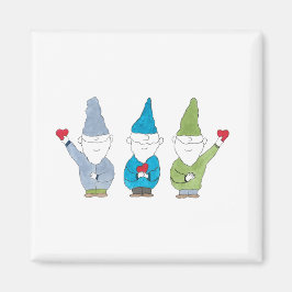 Imã Gnomes With Hearts Magnet
