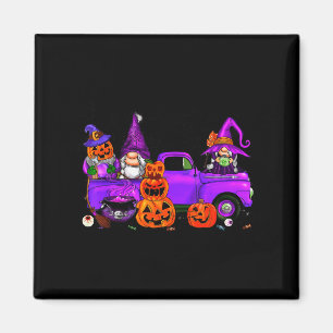 Imã Gnomo de Caminhão de Halloween Bruxa Abóbora Boo F