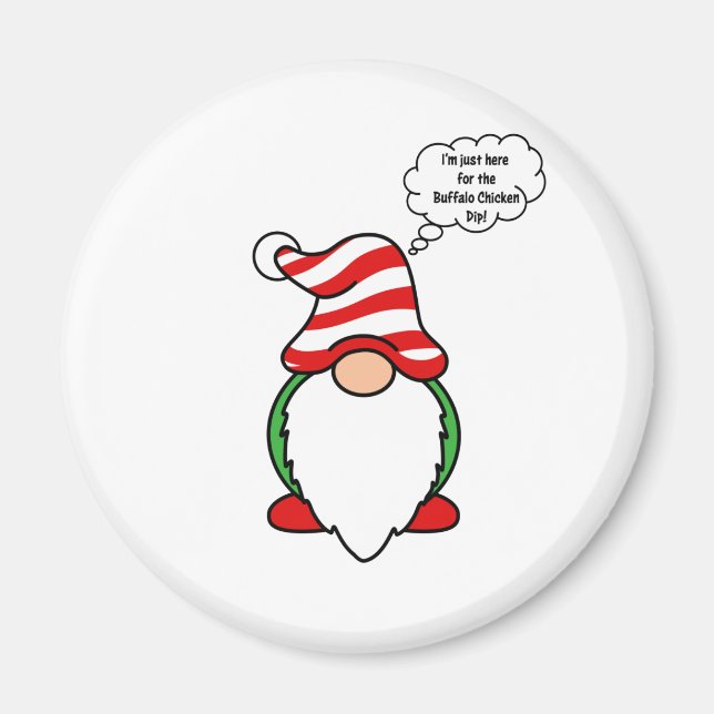 Imã Gnomo de galinha de búfalo (Frente)