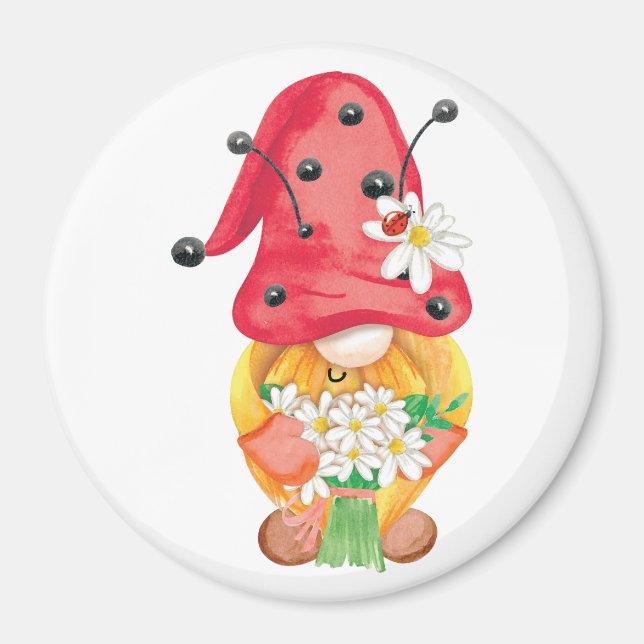 Imã gnomo de verão 1 (Frente)