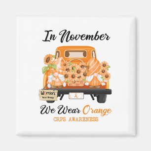 Imã Gnomo Em Novembro Vestimos O Alarme Laranja