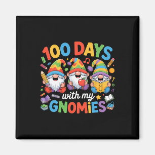 Imã Gnomo Professor Crianças 100 Dias De Escola