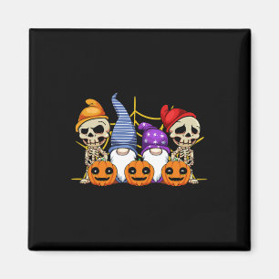 Imã Gnomo Skeleton preguiçoso Halloween Costume Bonito