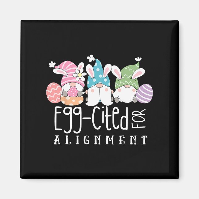 Imã Gnomos-Cute-páscoas Chiropractor, Ovo Citado Para  (Frente)