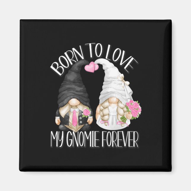 Imã Gnomos De Casal E Noiva Para Solteiro De Casamento (Frente)