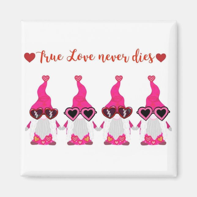 Imã Gnomos dias de os namorados (Frente)