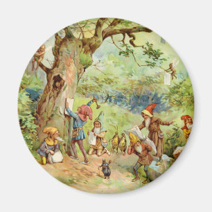 Imã Gnomos, Elfos e Fadas na Floresta Mágica
