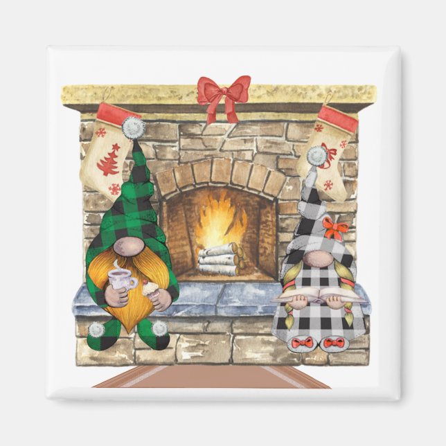 Imã Gnomos em casa (Frente)