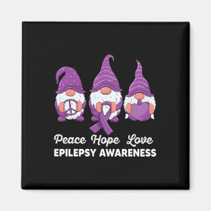 Imã Gnomos Engraçados Paz Esperança Ama Epilepsia Awar