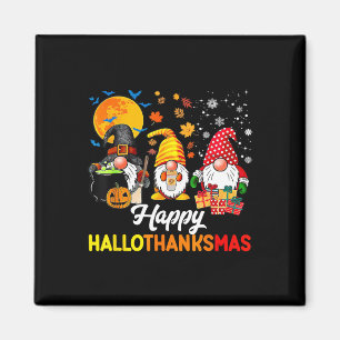 Imã Gnomos Halloween Dia de Ação de Graças Feliz Hall