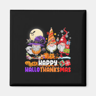 Imã Gnomos Halloween Dia de Ação de Graças Feliz Hall