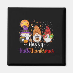 Imã Gnomos Halloween Dia de Ação de Graças Feliz Hall