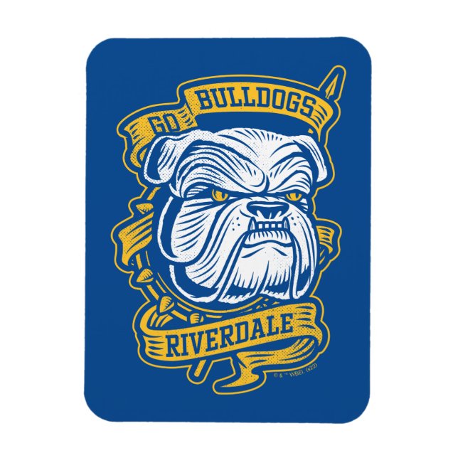 Ímã Go Bulls - Riverdale Mascot Banner (Vertical)