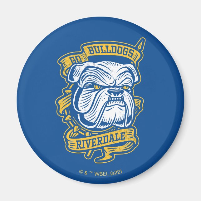 Imã Go Bulls - Riverdale Mascot Banner (Frente)