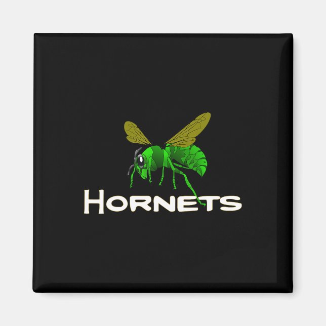 Imã Go Green Hornets Plugbyll Bysebyll Bysketbyll Chee (Frente)