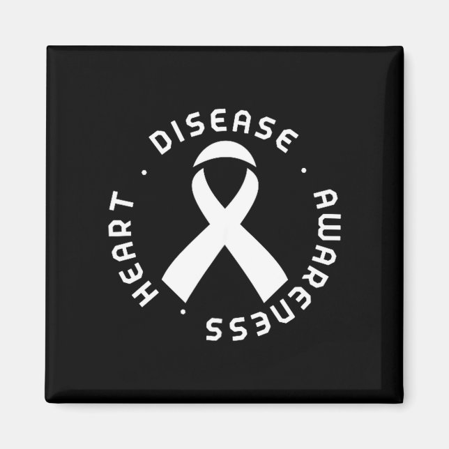 Imã Go Red In February Heart Disease Awareness Health  (Frente)