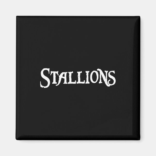Imã Go Stallions Futebol Baseball Basball Cheer Fa (Frente)