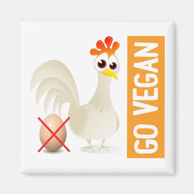 Imã Go Vegan Chicken (Frente)