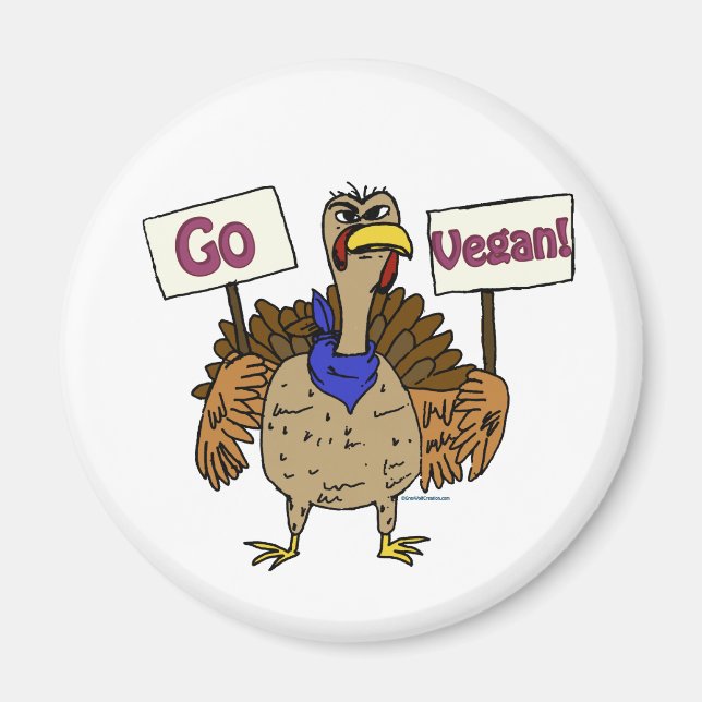 Imã Go Vegan - Falando sobre a Turquia (Frente)
