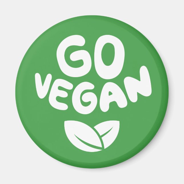 Imã Go Vegan Green (Frente)