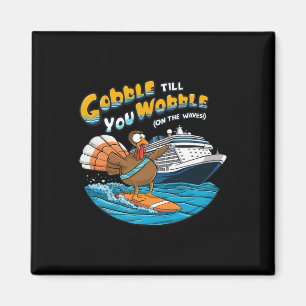 Imã Gobble Até Que Você Marcha Engraçado Cruzando Ação