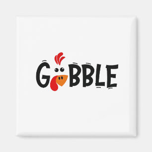 Imã Gobble Engraçado Banquete de Ação de Graças à Turq