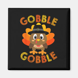 Imã Gobble Turkey Pequenos Meninos Meninas Crianças Aç