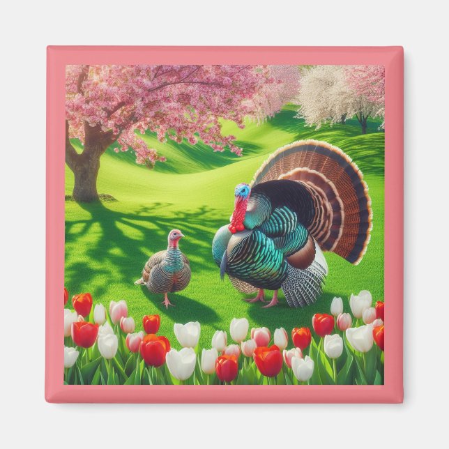 Imã Gobbler Turkey Magnet (Frente)